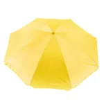 Ομπρέλα παραλίας κίτρινη με ηλιοπροστασία