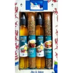 Σετ 2 σωλήνες μπαχαρικών και 2 λαδάκια σπρέι σε συσκευασία δώρου