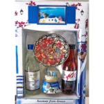 Σετ δώρου ουζάκι, λαδάκι, χιονόμπαλα και μπωλάκι