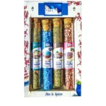 Σετ 4 σωλήνες μπαχαρικών και αλατιών σε συσκευασία δώρου