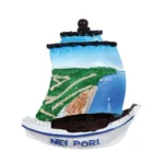 Μαγνητάκι Νέοι Πόροι βάρκα άσπρη
