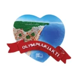 Μαγνητάκι Ολυμπιακή Ακτή καρδιά κορδέλα