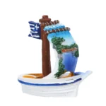 Επιτραπέζιο καραβάκι λευκό Χαλκιδική