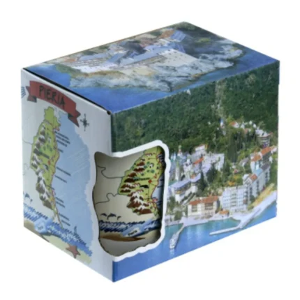 Κούπα Πιερία χάρτης σε κουτί