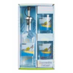 Σετ μπουκαλάκι λαδιού με 2 σφηνάκια Παραλία