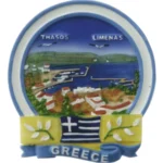 Μαγνητάκι Θάσος Λιμένας σημαία