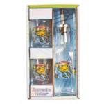 Σετ μπουκαλάκι για λάδι και δύο σφηνάκια Χαλκιδική