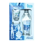 Σετ ούζο Heliostagma 200ml με δύο σφηνάκια