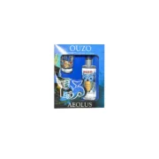 Σετ ούζο με τύπωμα Aeolus 50ml με δύο σφηνάκια