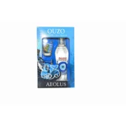 Σετ ούζο με τύπωμα  Aeolus 200ml με δύο σφηνάκια - Image 2