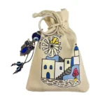 Σαπούνι σε υφασμάτινο πουγκί με μπρελόκ