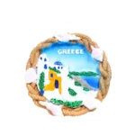Μαγνητάκι Greece στρογγυλό κοχύλια