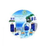 Μαγνητάκι Θάσος στρογγυλό καφενείο