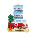 Μαγνητάκι Θάσος βανάκι ταμπέλες