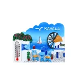 Μαγνητάκι Καβάλα θερμόμετρο καφενείο