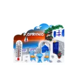 Μαγνητάκι  Π. Οφρυνίου θερμόμετρο ηλιοβασίλεμα