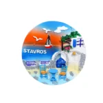 Μαγνητάκι Σταυρός ηλιοβασίλεμα