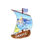 Μαγνητάκι Greece βάρκα εκκλησία