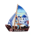 Μαγνητάκι Greece εκκλησία βάρκα
