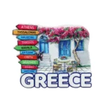Μαγνητάκι Greece βουκαμβίλια ταμπέλες