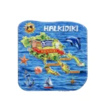 Μαγνητάκι Χαλκιδική χάρτης