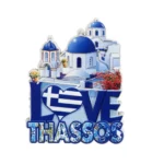 Μαγνητάκι Θάσος εκκλησία σημαία