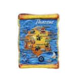 Μαγνητάκι Θάσος χάρτης πάπυρος