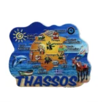 Μαγνητάκι Θάσος χάρτης