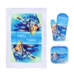 Σετ Γάντι - Ποτηρόπανο Greece