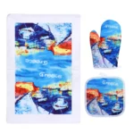 Σετ Γάντι - Ποτηρόπανο Greece