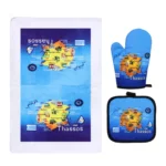 Σετ Γάντι - Ποτηρόπανο Θάσος