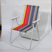 Καρεκλάκι παραλίας μεταλλικό ριγέ - Image 4