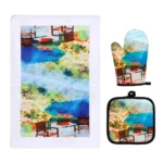 Σετ Γάντι - Ποτηρόπανο Greece