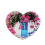 Μαγνητάκι Σταυρός καρδιά βουκαμβίλια