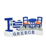 Μαγνητάκι I love Greece καφενείο