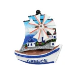 Μαγνητάκι Greece ανεμόμυλος βάρκα