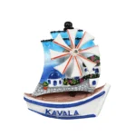 Μαγνητάκι Καβάλα ανεμόμυλος βάρκα