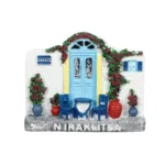 Μαγνητάκι Ν. Ηρακλείτσα πόρτα βουκαμβίλια