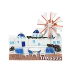 Μαγνητάκι Θάσος ανεμόμυλος καφενείο