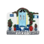 Μαγνητάκι Χαλκιδική πόρτα καφενείο