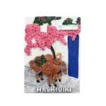 Μαγνητάκι Χαλκιδική γάϊδαρος βουκαμβίλια