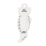 Βραχιολάκι ποδιού κοχύλια μάτι αλυσίδα