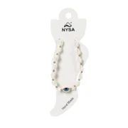 Βραχιολάκι ποδιού κοχύλια μάτι αλυσίδα - Image 2