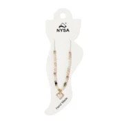 Βραχιολάκι ποδιού χάντρες καρδιά - Image 4