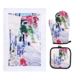 Σετ Γάντι - Ποτηρόπανο Greece