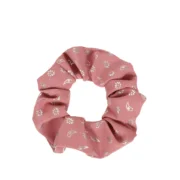 Λαστιχάκι - scrunchie με ασημένιες λεπτομέρειες