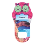 Μαγνητάκι ανοιχτήρι κουκουβάγια - γάτα - Image 2