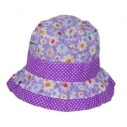 Καπέλο μαλακό για κορίτσια με λουλουδάκια - Image 2