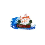 Μαγνητάκι Παραλία δελφίνια εκκλησία