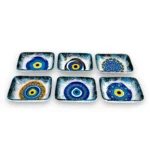 Μπωλ τετράγωνη μάτια σε 6 σχέδια